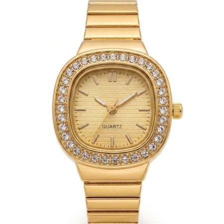 Handcrafted 18K Gold Plated Dial Watch Ring
